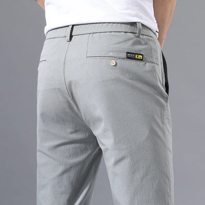 Slim Fit Stretch Cotton Chinos – Men's Lightweight Summer Pants